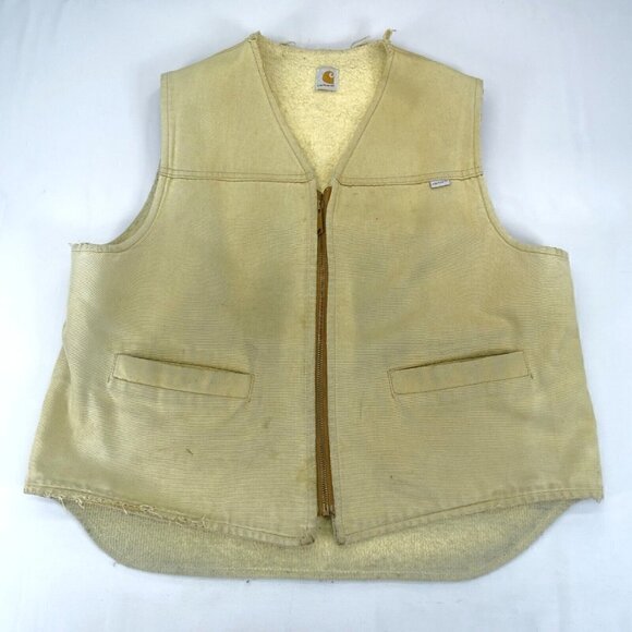 Carhartt Other - Vintage‎ Carhartt Vest XL USA Made Hunting Shell Loops Pockets Distressed